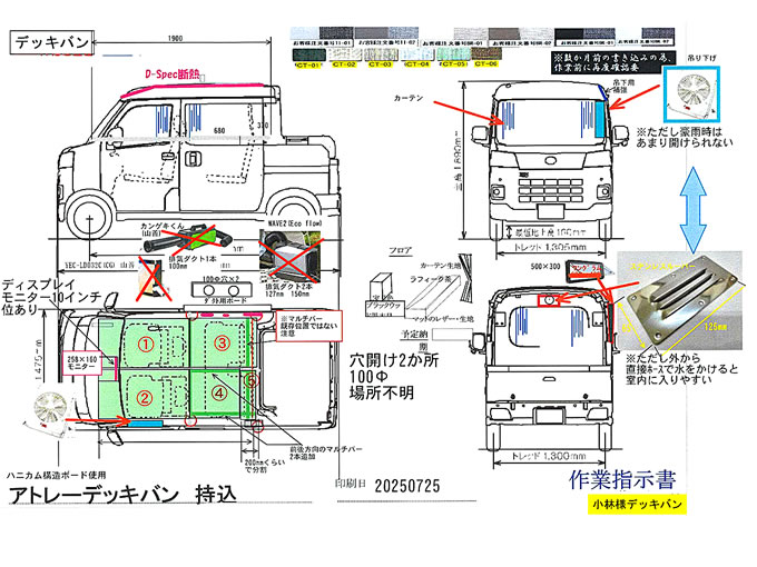 上段で奥様とネコ、下段ベッドでお父さんと元気のいい・・・